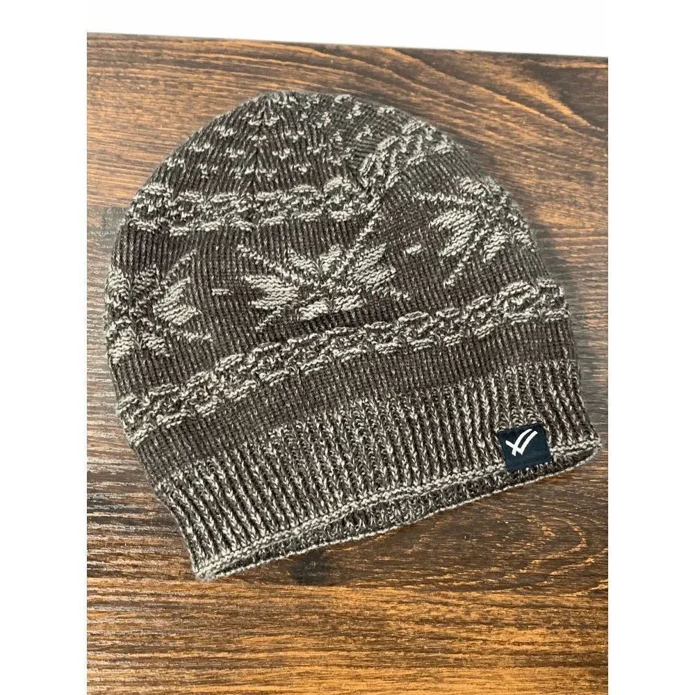William Rast Fair Isle Acrylic One Size Fits Most Banie Brown